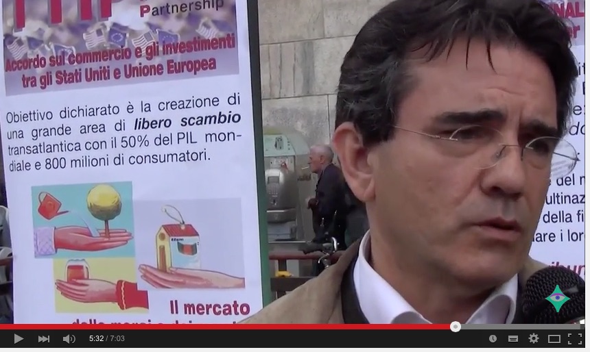 Stop-TTIP presidio a Milano